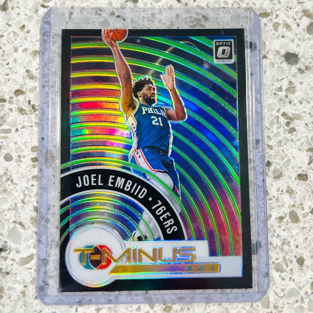 NBA JOEL EMBIID CARD OPTIC TMINUS 49/149 NUMBERED PRIZM PANINI